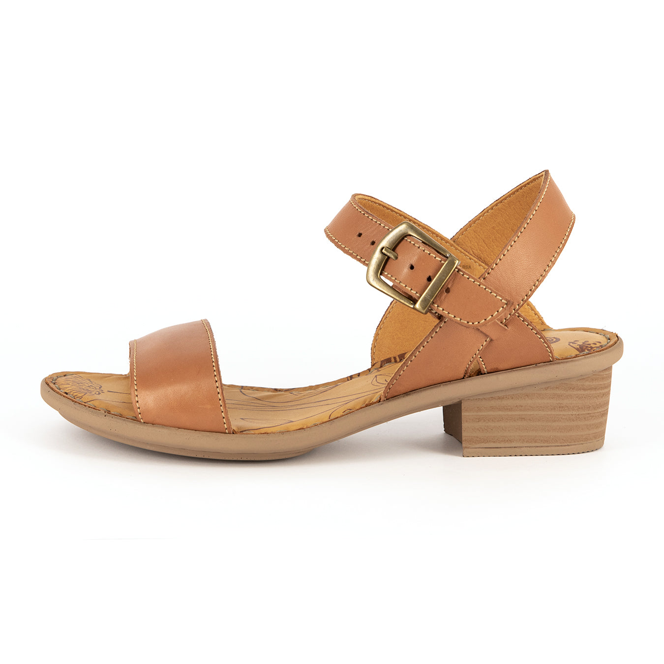 Kangcono : Ladies Leather Sandal in Hazel Relaxa – Tsonga International