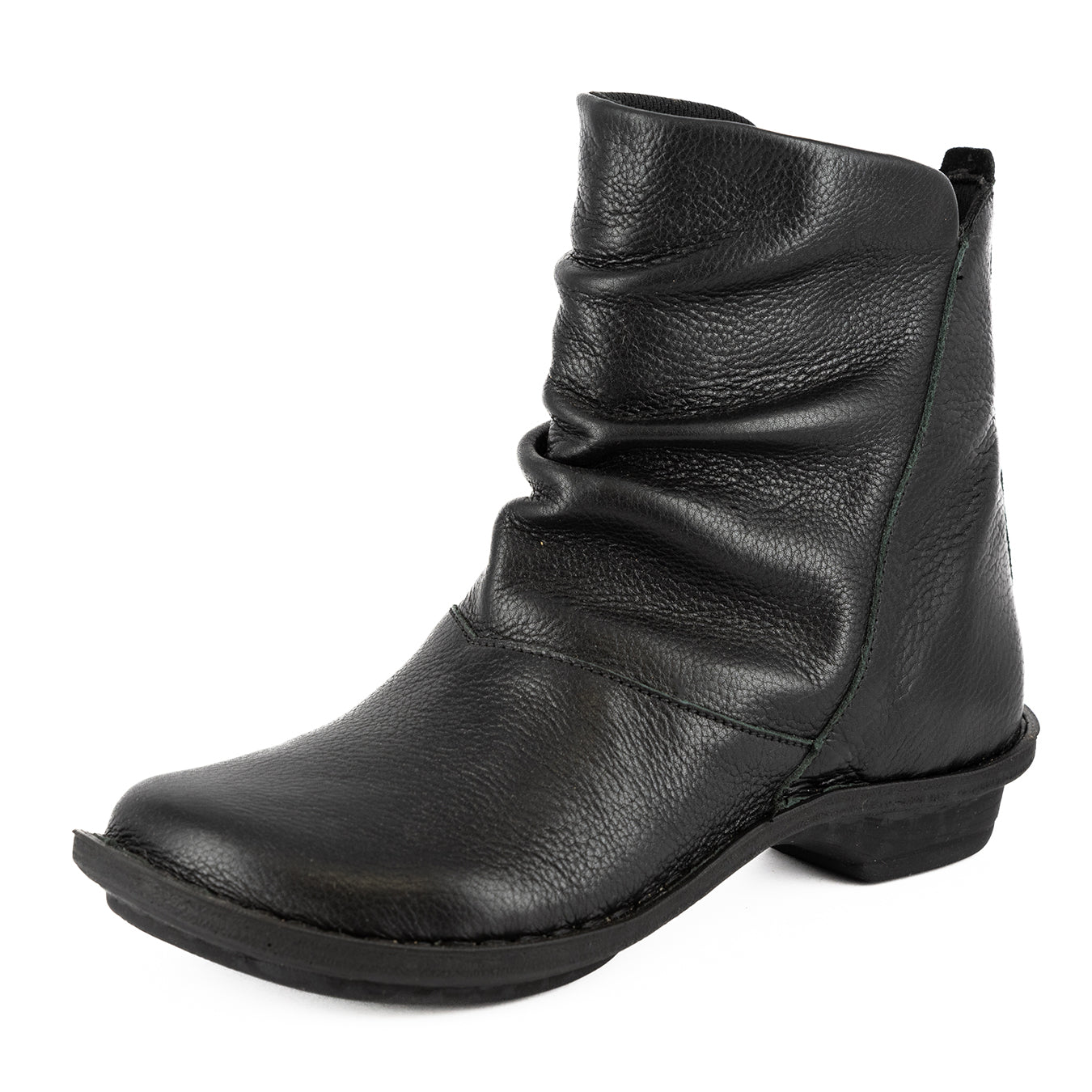Owakihle : Ladies Leather Ankle Boot in Black