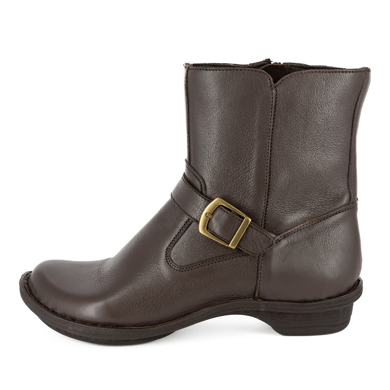 Shimoni : Ladies Leather Ankle Boot in Choc
