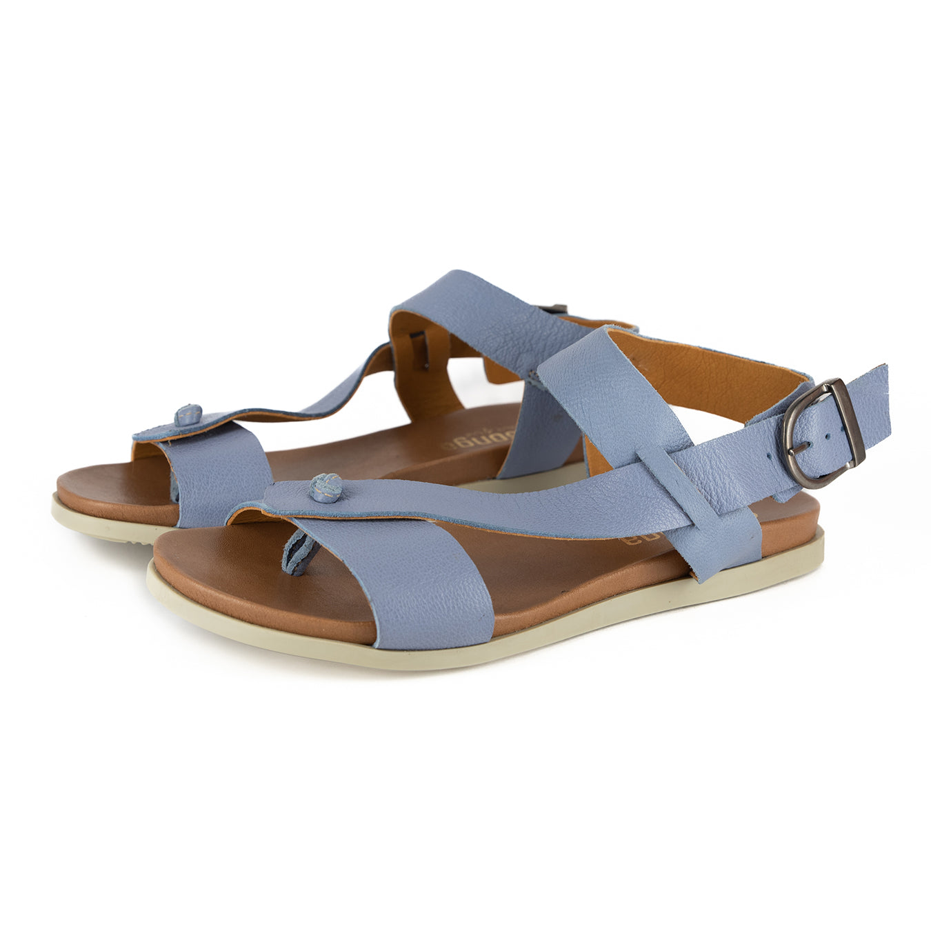 Limited Edition Insutsha : Ladies Leather Sandal in Blue