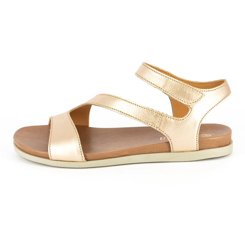 Umgodlo : Ladies Leather Sandal in Gold Prime