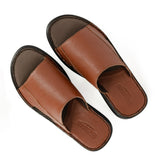 Juza : Mens Leather Sandal in Suede Cayak