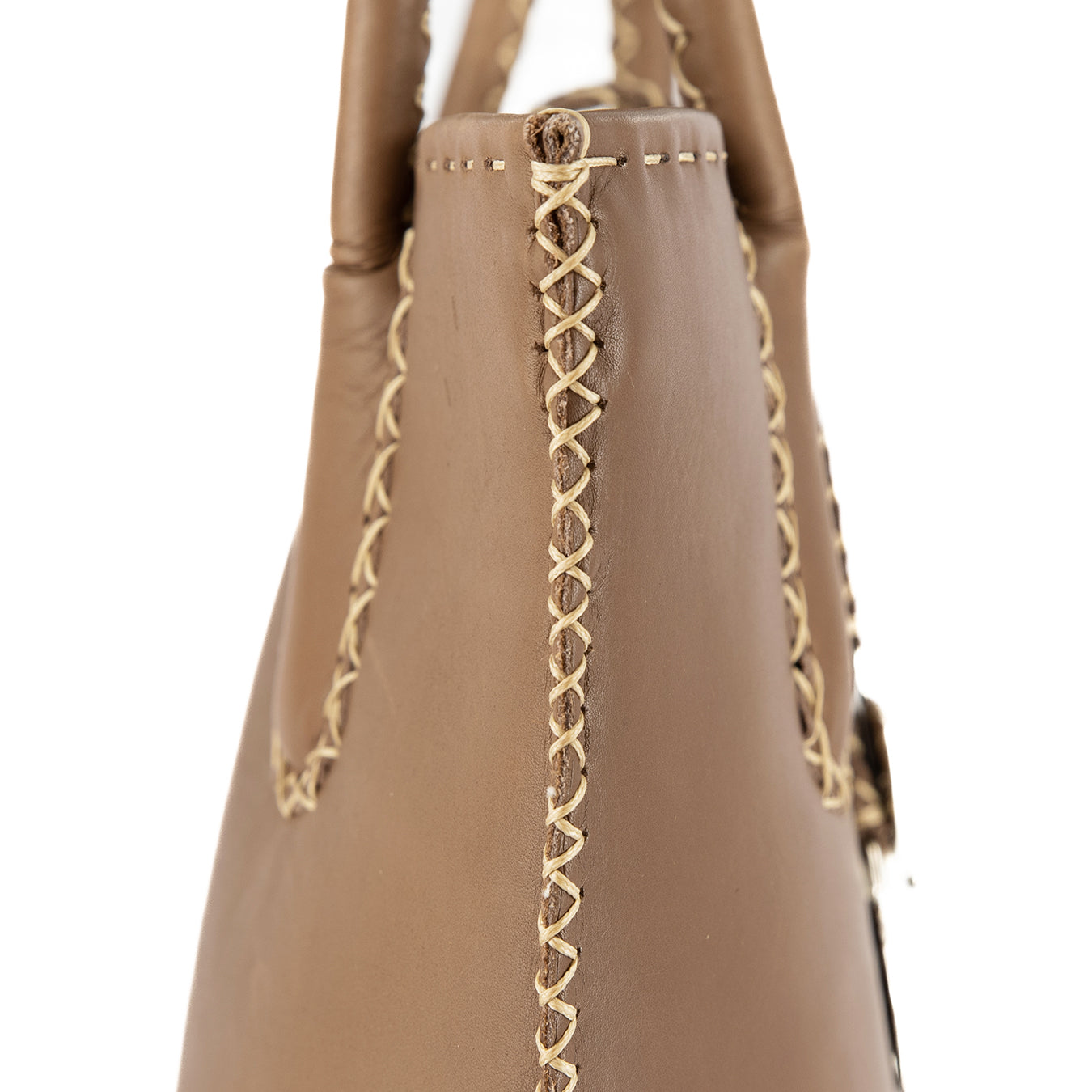 Azetha : Ladies Leather Shopper Handbag in Caramel Relaxa