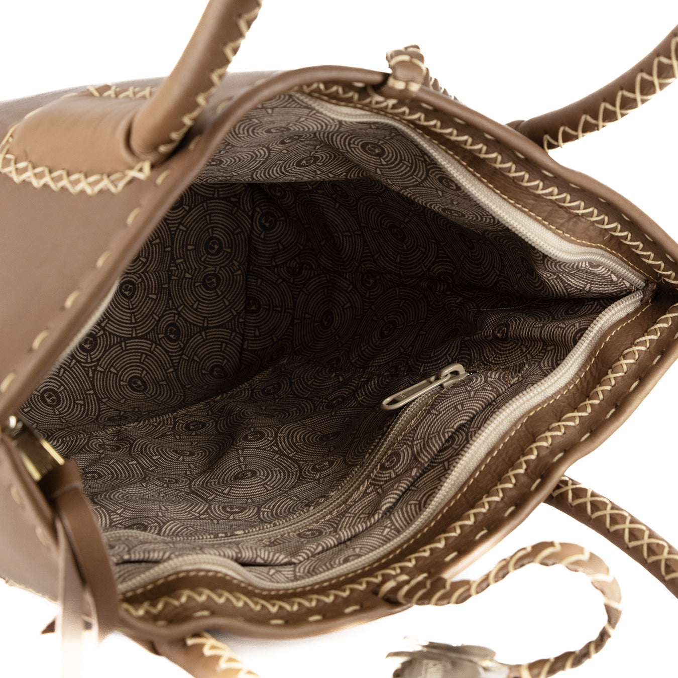 Azetha : Ladies Leather Shopper Handbag in Caramel Relaxa