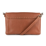 Liana : Ladies Leather Crossbody Handbag in Suede Cayak