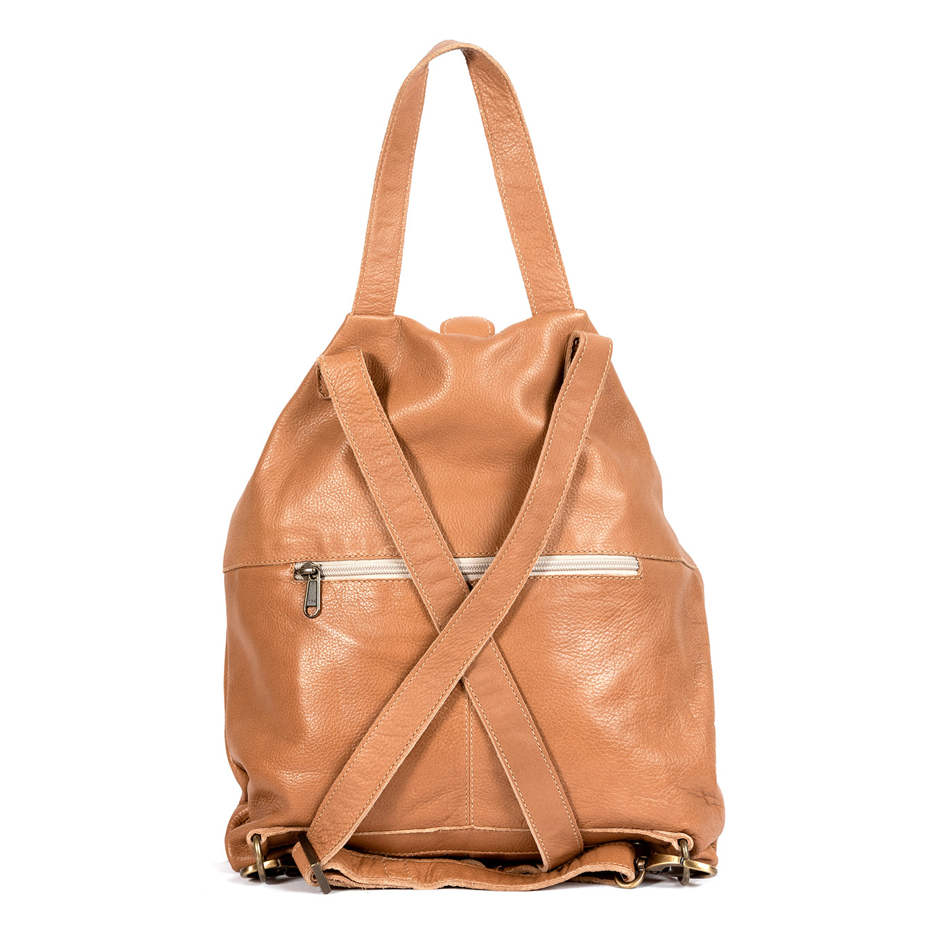 Ncumisa : Leather Backpack in Tan