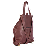 Ncumisa : Leather Backpack in Raisin Relaxa