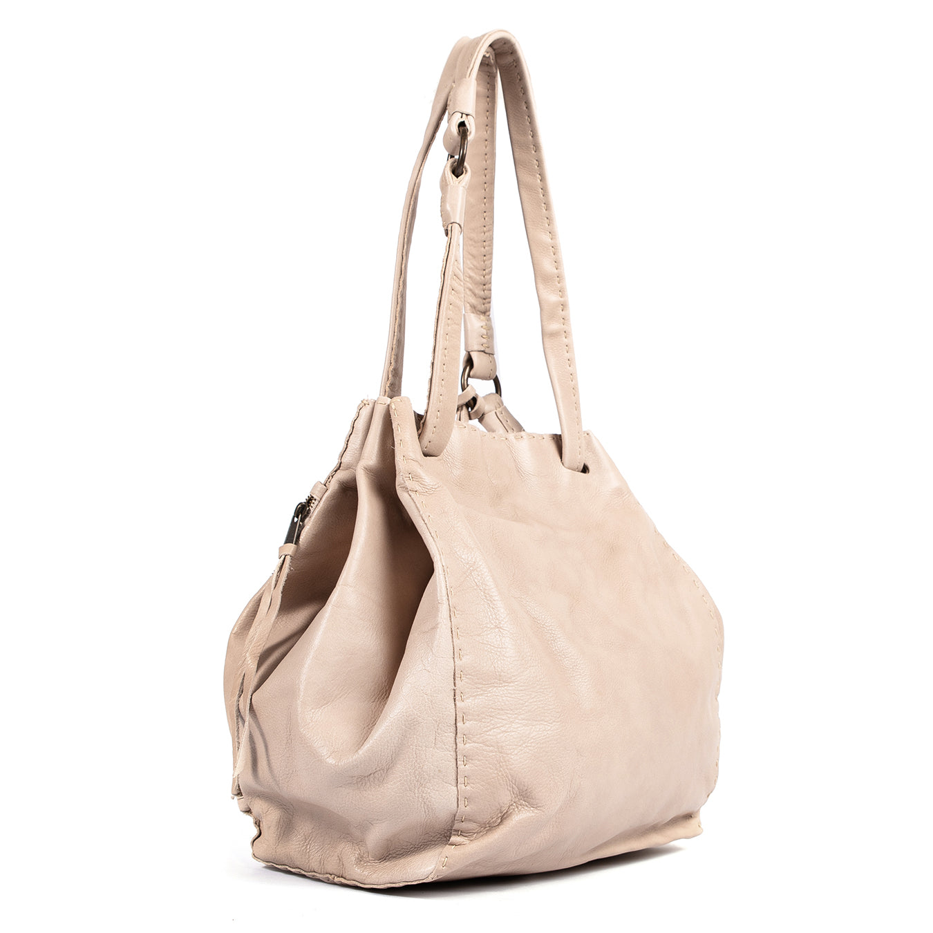 Nomfuso : Ladies Leather Handbag in Gravel Vintage