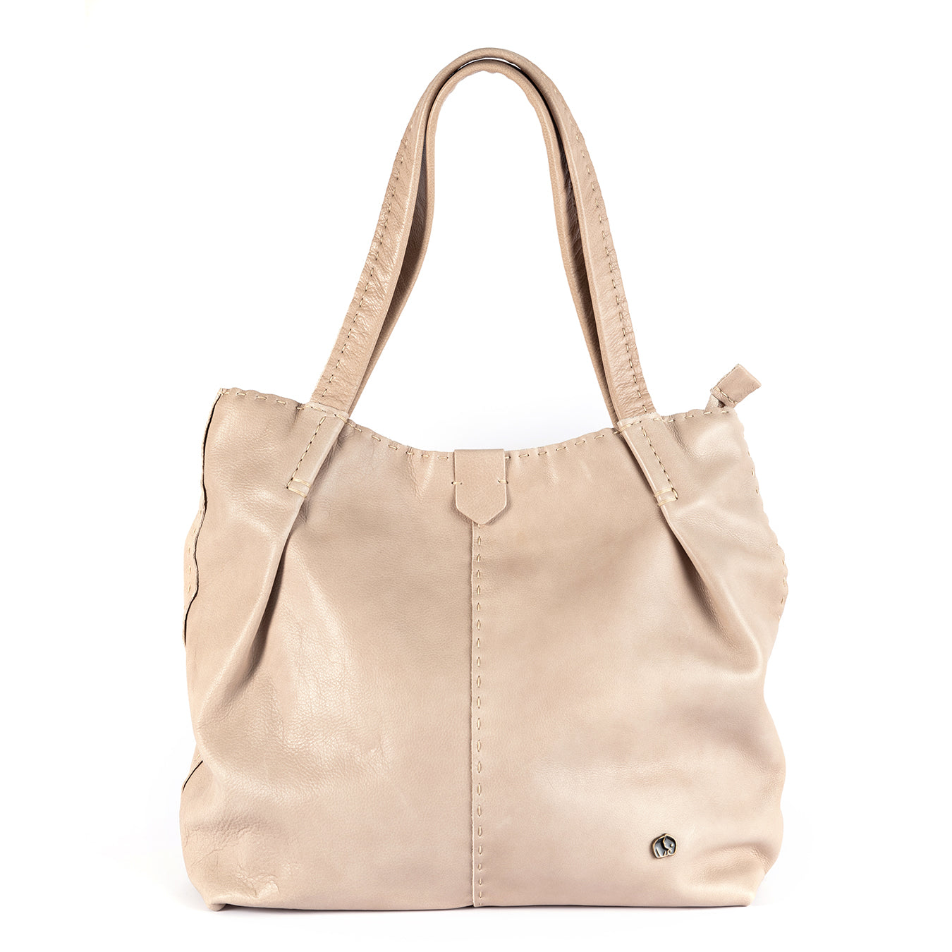 Novuka : Ladies Leather Handbag in Gravel