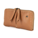 Olwethu : Ladies Leather Clutch Purse in Oak Cayak