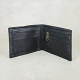 Pico : Mens Leather Wallet with Coin Compartment in Black Cayak