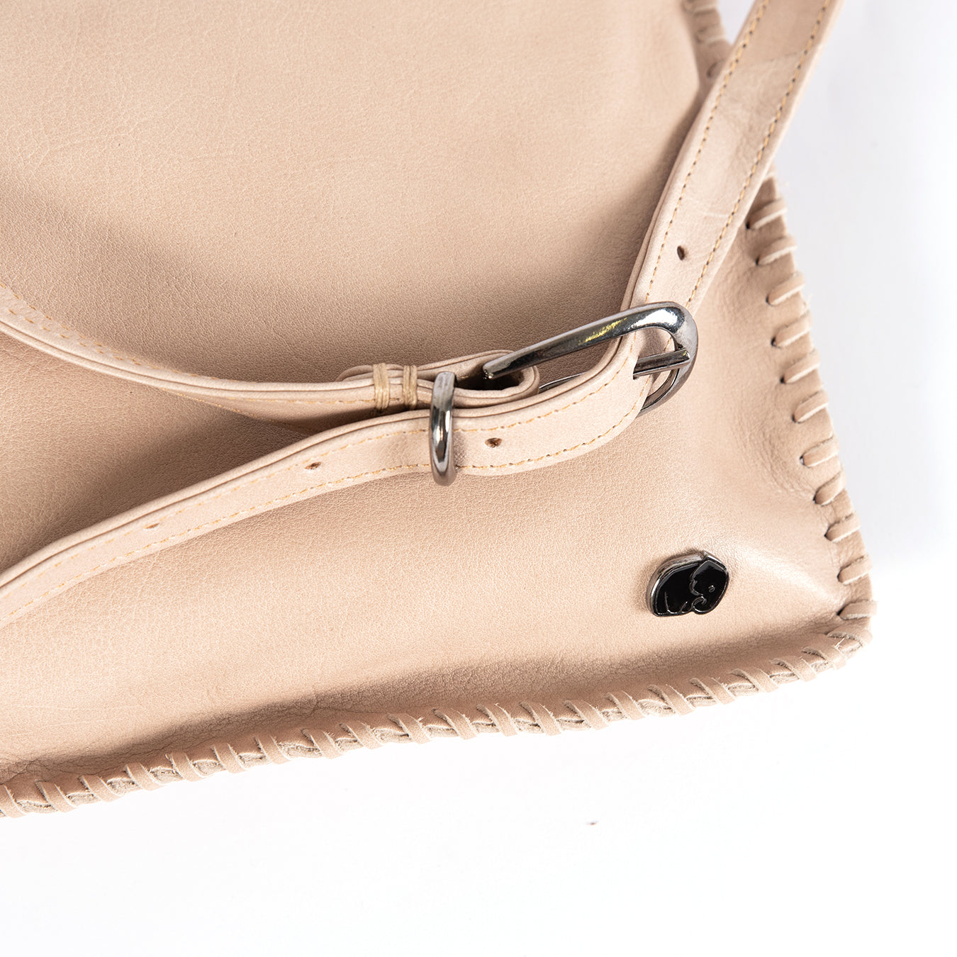 Rantu : Ladies Leather Crossbody Handbag in Gravel
