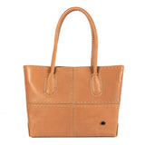 Vanessa : Ladies Leather Shopper Handbag in Hazel Relaxa