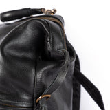 Zinande : Leather Backpack in Black Vintage